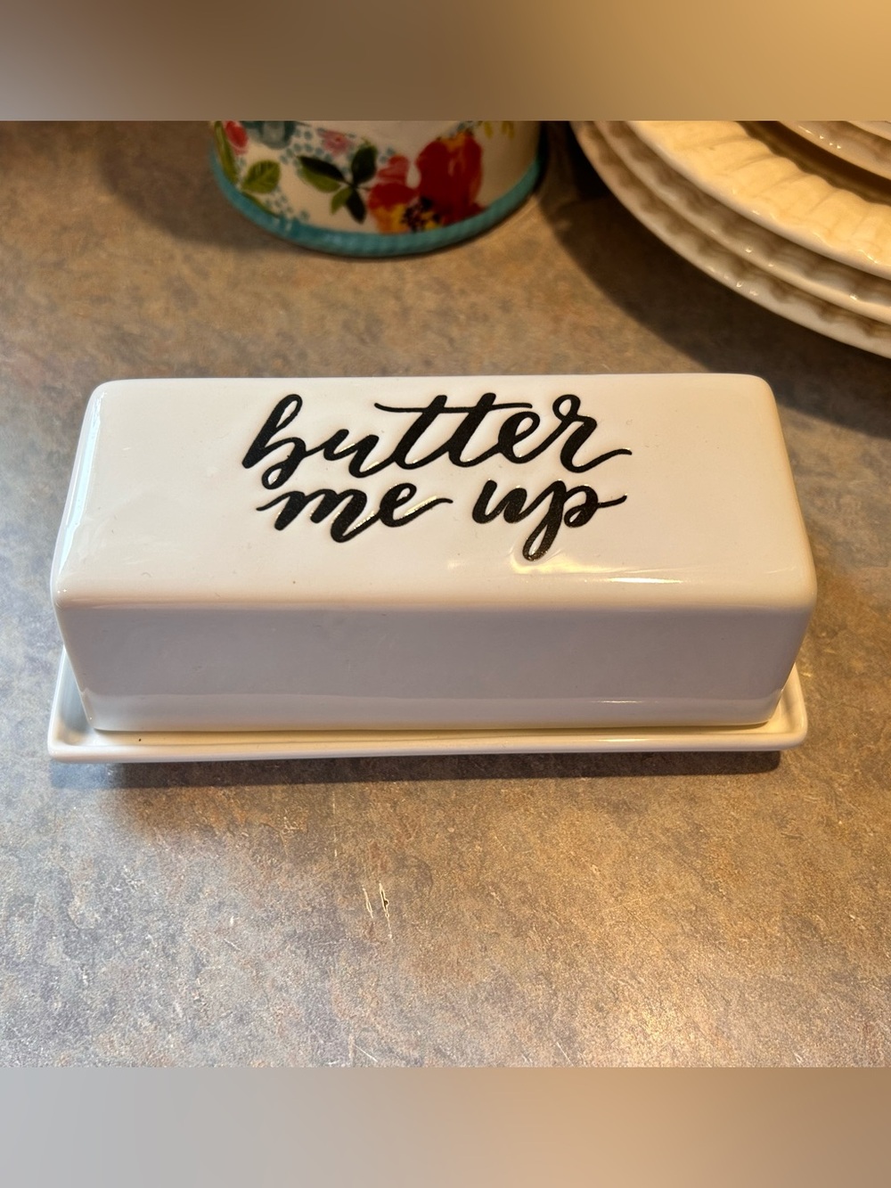 Stoneware Butter Dish